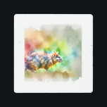 Impresión En Metal Solitary Orejiblanco 010824AREF148 - Watercolor<br><div class="desc">Solitary Orejiblanco 010824AREF148 - Watercolor by John Pintow - Explore the beauty of wildlife with this exquisite watercolor art collection. Each artwork captures the vibrant essence of various animals and insects,  showcasing detailed textures and rich colors. Ideal for those who cherish nature's artistry.</div>