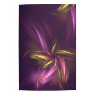 Impresión En Metal Sombras moradas abstractas Fantasía