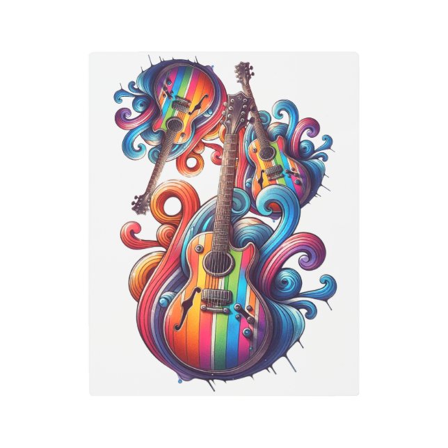 Impresión En Metal Sonido de goteo (Anverso)