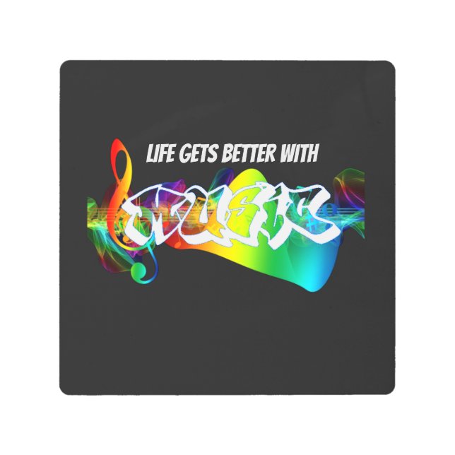 Impresión En Metal Sonido de música global de Guay (Anverso)