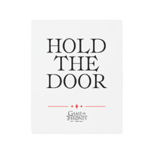 Impresión En Metal Sostener La Puerta