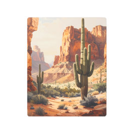 Impresión En Metal Southwestern Desert Metal Print