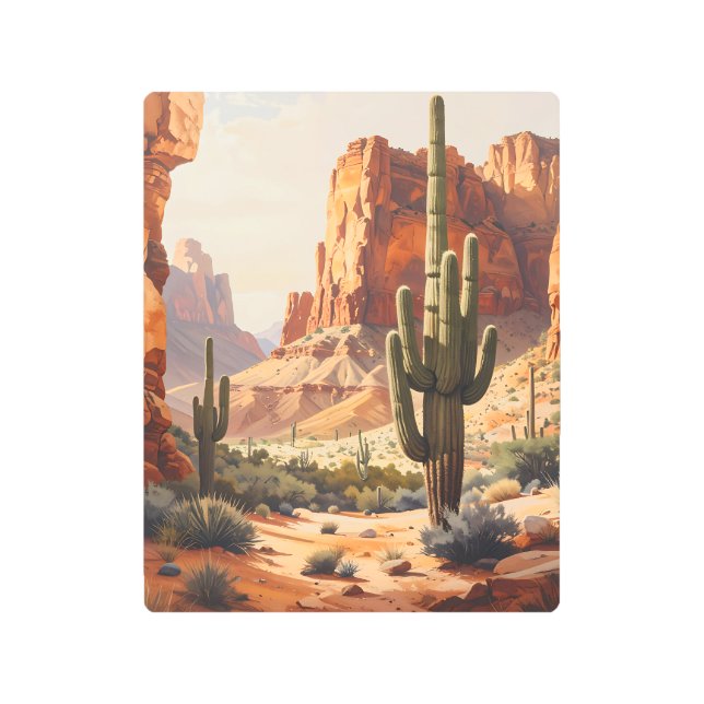Impresión En Metal Southwestern Desert Metal Print (Anverso)