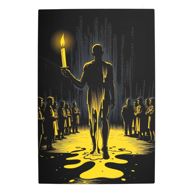 Impresión En Metal Soy la Vela que se quema para otros (Anverso)