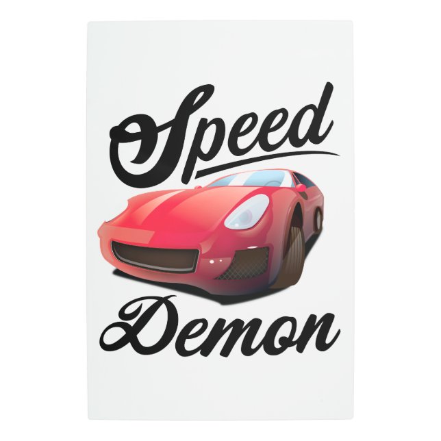 Impresión En Metal Speed Demon (Anverso)