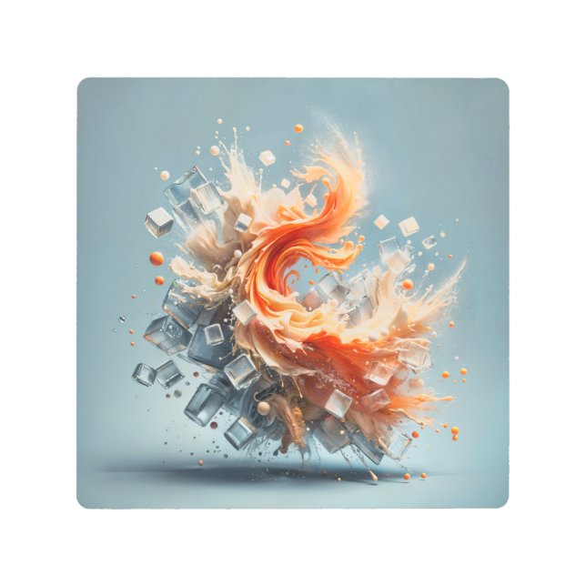 Impresión En Metal Splash Tropical (Anverso)