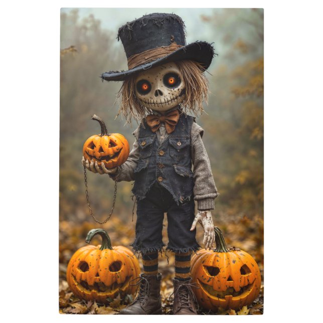Impresión En Metal Spooky Scarecrow: Pumpkin Patch Pal (Anverso)