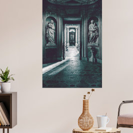 Impresión En Metal St Mary Salome y St Barbara. Estatuas de Italia