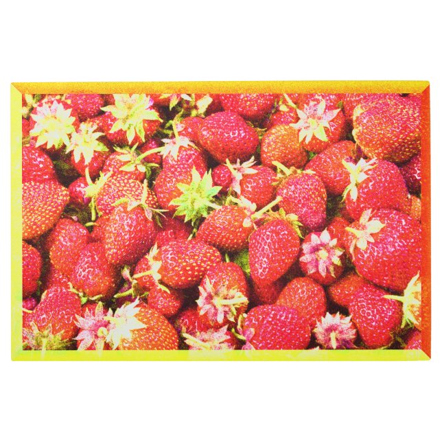 Impresión En Metal "Stack of Strawberries Fruit" Foto escueta. ¡Hazte (Anverso)