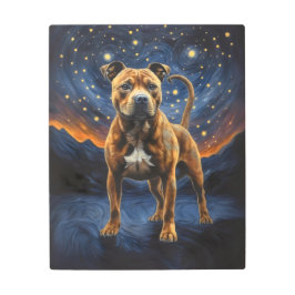 Impresión En Metal Staffy Dog Artsy