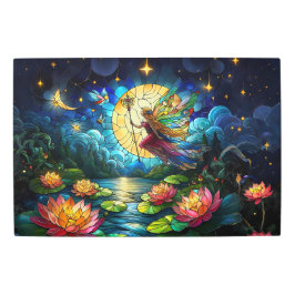 Impresión En Metal Stained Glass Moonlight Flight Fairy 