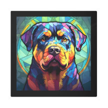 Stained Glass Rottweiler 
