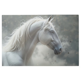 Impresión En Metal Stallion blanco