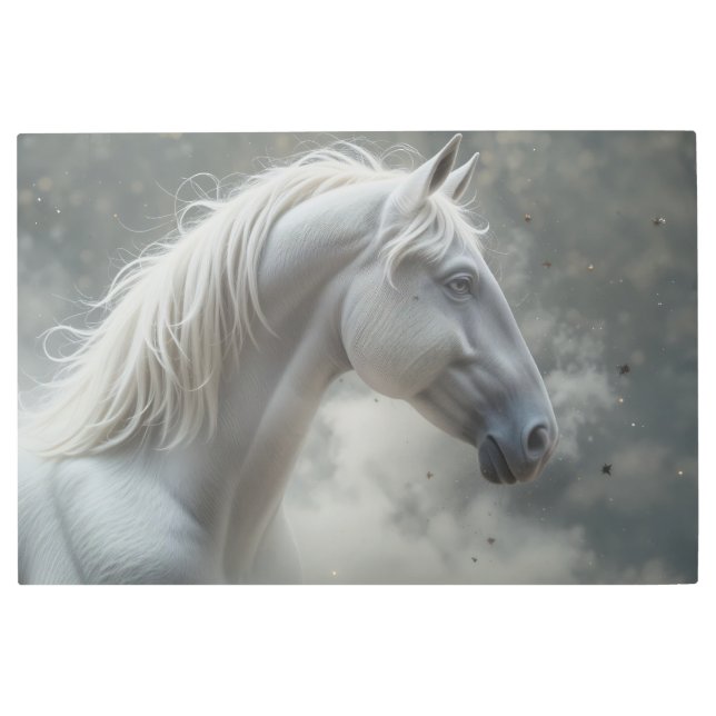 Impresión En Metal Stallion blanco (Anverso)