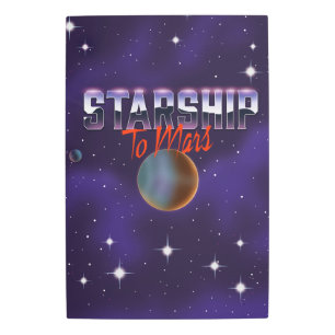 Impresión En Metal Starship to Mars