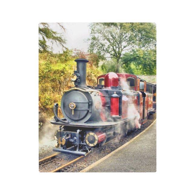 IMPRESIÓN EN METAL STEAM TRAIN (Anverso)