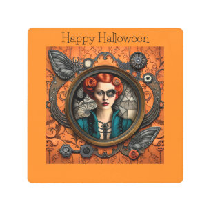 Impresión En Metal Steampunk Halloween Mujer