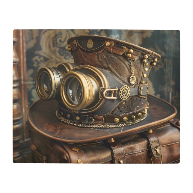 Impresión En Metal Steampunk Hat (Anverso)