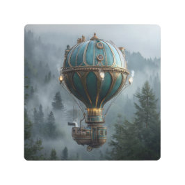 Impresión En Metal Steampunk Hot Air Balloon