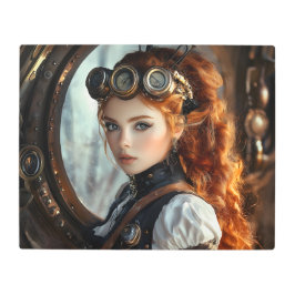 Impresión En Metal Steampunk Lady