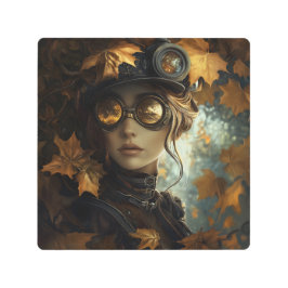 Impresión En Metal Steampunk Lady