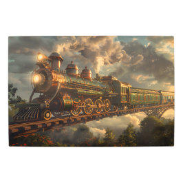 Impresión En Metal Steampunk Train