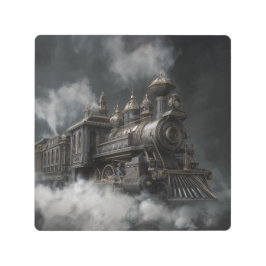 Impresión En Metal Steampunk Train