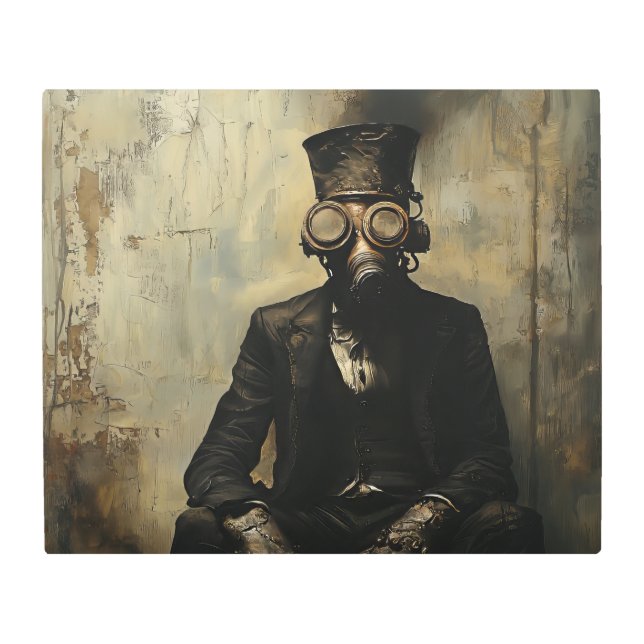 Impresión En Metal Steampunk, una distopía oscura (Anverso)