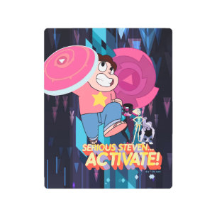 Impresión En Metal Steven Universe   Steven serio... ¡Activa!