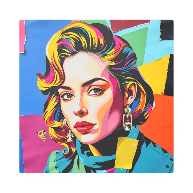 Impresión En Metal “Strasha” - Gloss Pop Collage Dream (Anverso)