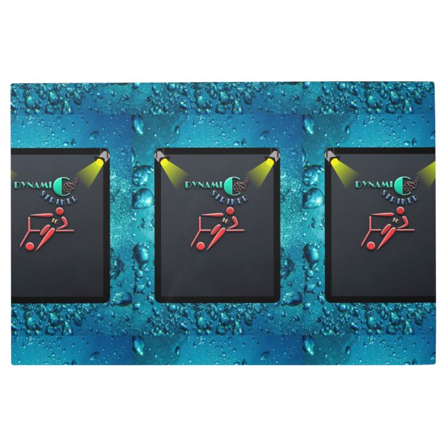 Impresión En Metal Striker dinámico, potencia y precisión (Anverso)