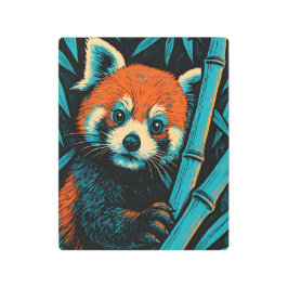 Impresión En Metal Stylized Red Panda Metal Print