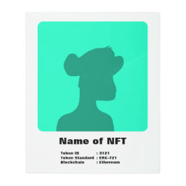 Impresión En Metal Su propio Personalizado de NFT