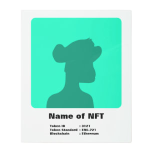 Impresión En Metal Su propio Personalizado de NFT