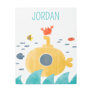 Impresión En Metal Submarino Cute Doodle   Explorar