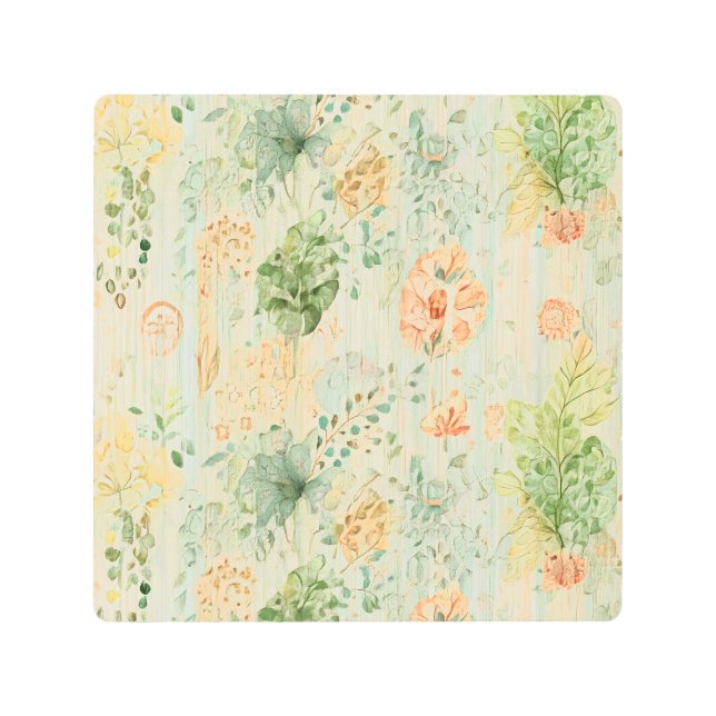 Impresión En Metal Sueño Botánico Suave (Anverso)