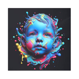 Impresión En Metal Sueños Inocentes - IA En El Trabajo