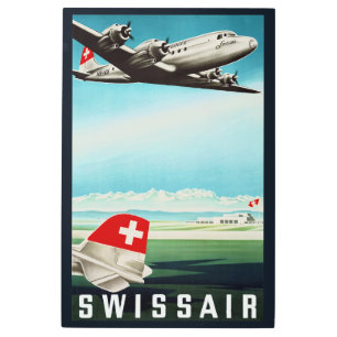 Impresión En Metal Suiza: 2022/hoy Aeropuerto de Zurich-Swissair