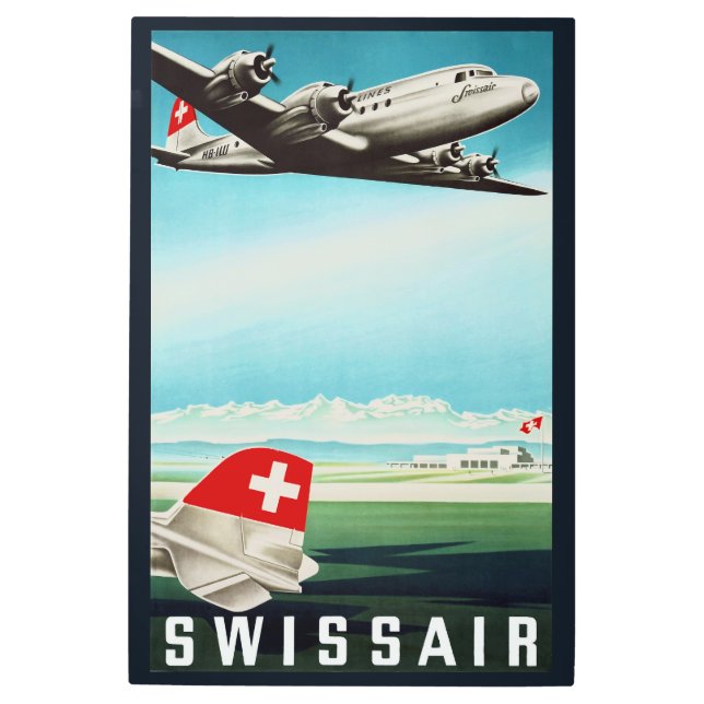 Impresión En Metal Suiza: 2022/hoy Aeropuerto de Zurich-Swissair (Anverso)