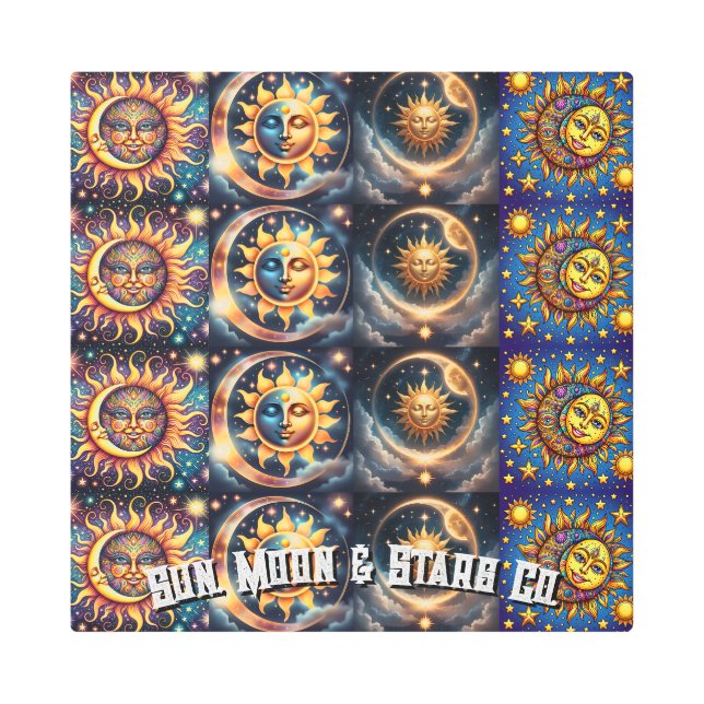 Impresión En Metal Sun, Moon & Star Co. (Anverso)