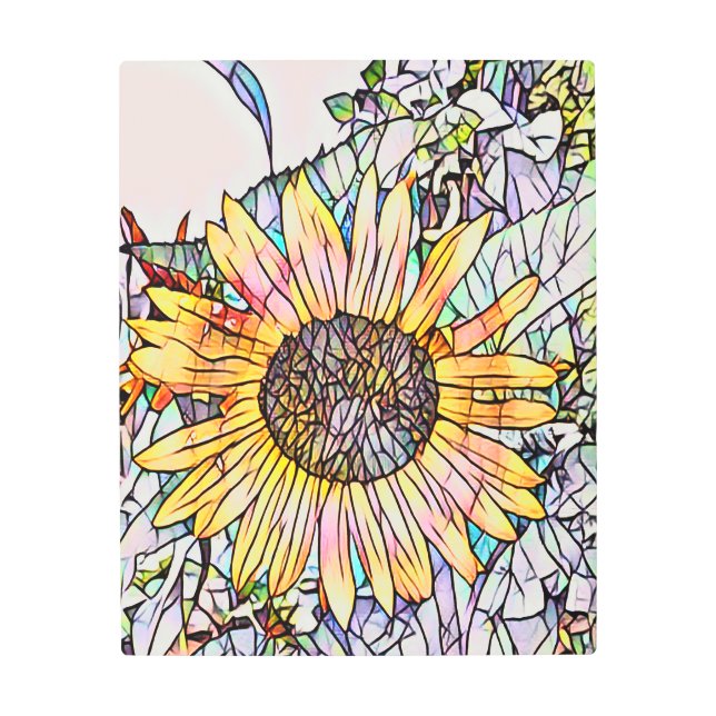 IMPRESIÓN EN METAL SUNFLOWER (Anverso)