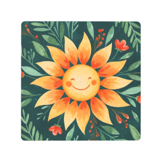 Impresión En Metal Sunflower flower