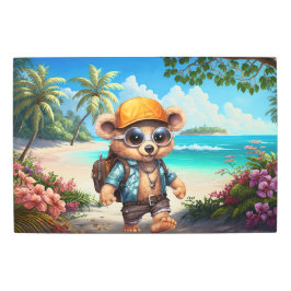 Impresión En Metal Sunny Adventures with Beachy Bear - Listo para div