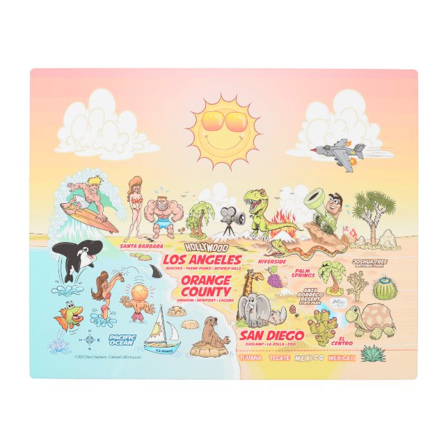 Impresión En Metal Sunny SoCal (Anverso)