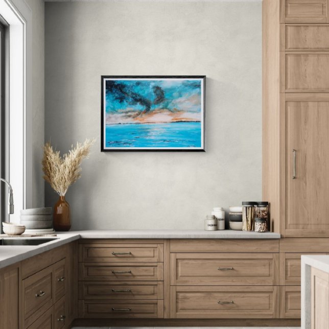 Impresión En Metal Sunrise Landscape Painting (Subido por el creador)