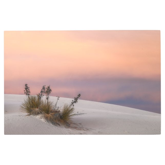 Impresión En Metal Sunset de White Sands (Anverso)