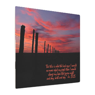 Impresión En Metal Sunset Sky Inspirador