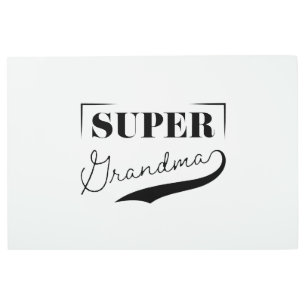 Impresión En Metal Super Abuela