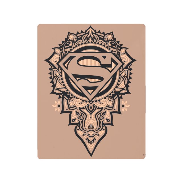 Impresión En Metal Supergirl Mandala Graphic (Anverso)