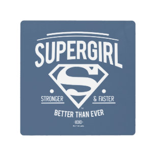 Impresión En Metal Supergirl mejor que nunca retro gráfico
